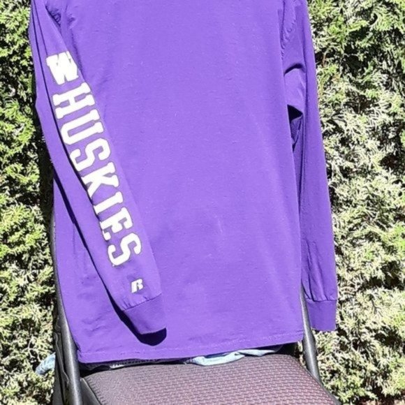 Washington Huskies Long Sleeve Purple Tee XL - Picture 12 of 13